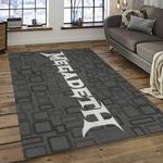 megadeth band rectangle area rug carpet for living room home room decor gift for friends dark room mgd9