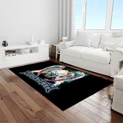 megadeth band rectangle area rug carpet for living room home room decor gift for friends light room mgd14