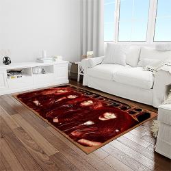 megadeth band rectangle area rug carpet for living room home room decor gift for friends light room mgd19