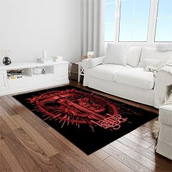 megadeth band rectangle area rug carpet for living room home room decor gift for friends light room mgd21