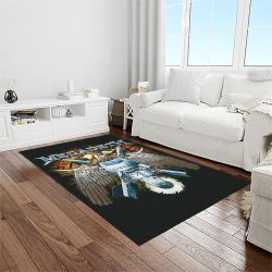 megadeth band rectangle area rug carpet for living room home room decor gift for friends light room mgd46