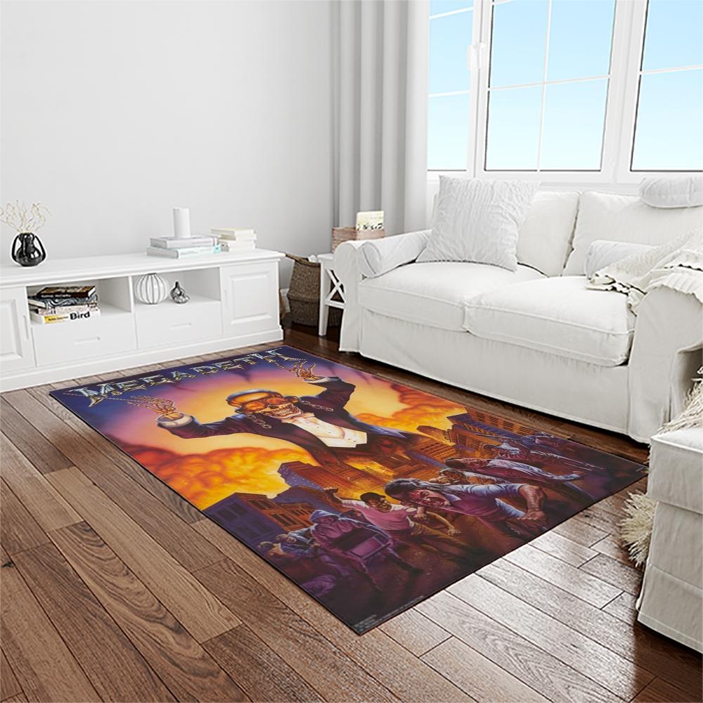 Megadeth Band Rectangle Area Rug Carpet For Living Room Home Room Decor Gift For Friends MGD51 1 megadeth band rectangle area rug carpet for living room home room decor gift for friends light room mgd51