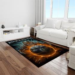 megadeth band rectangle area rug carpet for living room home room decor gift for friends light room mgd54