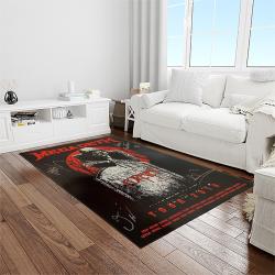 megadeth band rectangle area rug carpet for living room home room decor gift for friends light room mgd56