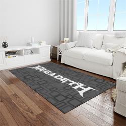 megadeth band rectangle area rug carpet for living room home room decor gift for friends light room mgd9