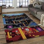minecraft video game carpet rectangle area rug for living room home room decor gift for friends dark room mnc10
