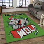minecraft video game carpet rectangle area rug for living room home room decor gift for friends dark room mnc12