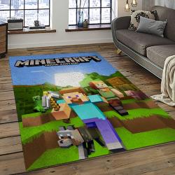 Minecraft Video Game Carpet Rectangle Area Rug For Living Room Home Room Decor Gift For Friends MNC18