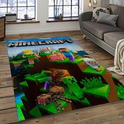 Minecraft Video Game Carpet Rectangle Area Rug For Living Room Home Room Decor Gift For Friends MNC20