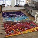 minecraft video game carpet rectangle area rug for living room home room decor gift for friends dark room mnc23