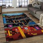 minecraft video game carpet rectangle area rug for living room home room decor gift for friends dark room mnc29