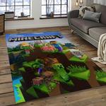 minecraft video game carpet rectangle area rug for living room home room decor gift for friends dark room mnc30