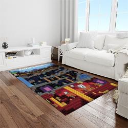 minecraft video game carpet rectangle area rug for living room home room decor gift for friends light room mnc10