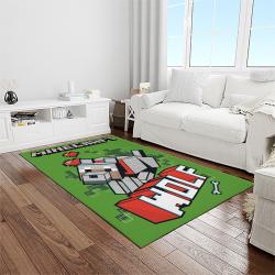 minecraft video game carpet rectangle area rug for living room home room decor gift for friends light room mnc12