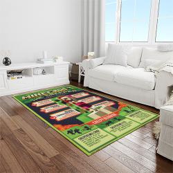 minecraft video game carpet rectangle area rug for living room home room decor gift for friends light room mnc15