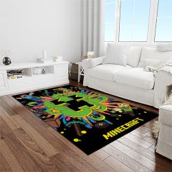 minecraft video game carpet rectangle area rug for living room home room decor gift for friends light room mnc16
