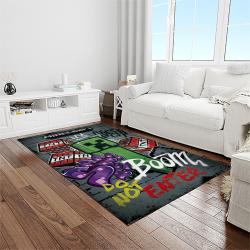 minecraft video game carpet rectangle area rug for living room home room decor gift for friends light room mnc17