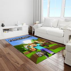minecraft video game carpet rectangle area rug for living room home room decor gift for friends light room mnc18