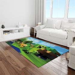 minecraft video game carpet rectangle area rug for living room home room decor gift for friends light room mnc2