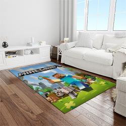 minecraft video game carpet rectangle area rug for living room home room decor gift for friends light room mnc25