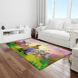 minecraft video game carpet rectangle area rug for living room home room decor gift for friends light room mnc6