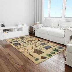 minecraft video game carpet rectangle area rug for living room home room decor gift for friends light room mnc7