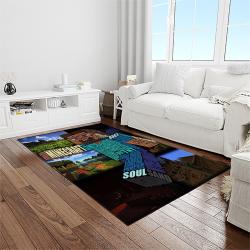 minecraft video game carpet rectangle area rug for living room home room decor gift for friends light room mnc9