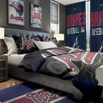 mlb atlanta braves baseball team logo sport bedroom set home decor alb1