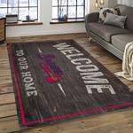 mlb atlanta braves baseball team logo sport carpet rectangle area rug for living room home room decor dark room albr1