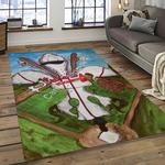 mlb atlanta braves baseball team logo sport carpet rectangle area rug for living room home room decor dark room albr14