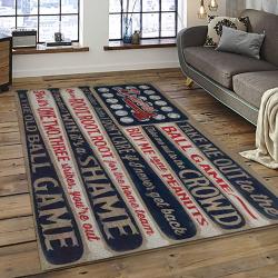 MLB Atlanta Braves Baseball Team Logo Sport Carpet Rectangle Area Rug For Living Room Home Room Decor ALBR16