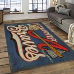 mlb atlanta braves baseball team logo sport carpet rectangle area rug for living room home room decor dark room albr24