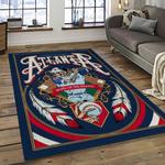 mlb atlanta braves baseball team logo sport carpet rectangle area rug for living room home room decor dark room albr33