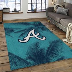 MLB Atlanta Braves Baseball Team Logo Sport Carpet Rectangle Area Rug For Living Room Home Room Decor ALBR36