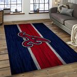 mlb atlanta braves baseball team logo sport carpet rectangle area rug for living room home room decor dark room albr8