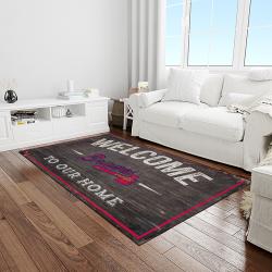 mlb atlanta braves baseball team logo sport carpet rectangle area rug for living room home room decor light room albr1