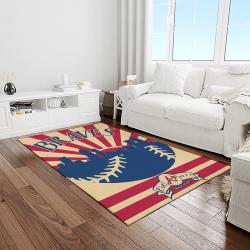 mlb atlanta braves baseball team logo sport carpet rectangle area rug for living room home room decor light room albr26