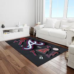 mlb atlanta braves baseball team logo sport carpet rectangle area rug for living room home room decor light room albr34