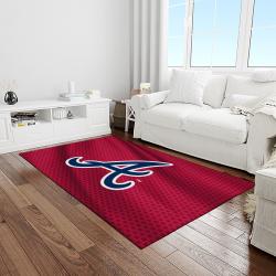 mlb atlanta braves baseball team logo sport carpet rectangle area rug for living room home room decor light room albr7