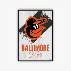 mlb baltimore orioles baseball team logo sport canvas home decor bmo1001