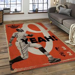 MLB Baltimore Orioles Baseball Team Logo Sport Carpet Rectangle Area Rug For Living Room Home Room Decor BTMO32