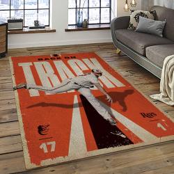 MLB Baltimore Orioles Baseball Team Logo Sport Carpet Rectangle Area Rug For Living Room Home Room Decor BTMO33
