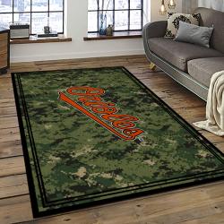 MLB Baltimore Orioles Baseball Team Logo Sport Carpet Rectangle Area Rug For Living Room Home Room Decor BTMO40