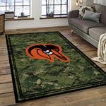 mlb baltimore orioles baseball team logo sport carpet rectangle area rug for living room home room decor dark room btmo41