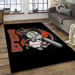 MLB Baltimore Orioles Baseball Team Logo Sport Carpet Rectangle Area Rug For Living Room Home Room Decor BTMO59