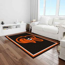 mlb baltimore orioles baseball team logo sport carpet rectangle area rug for living room home room decor light room btmo13
