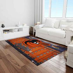 mlb baltimore orioles baseball team logo sport carpet rectangle area rug for living room home room decor light room btmo18