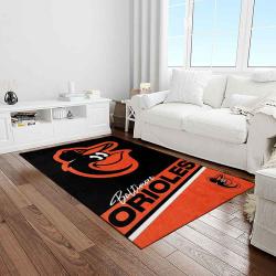 mlb baltimore orioles baseball team logo sport carpet rectangle area rug for living room home room decor light room btmo22