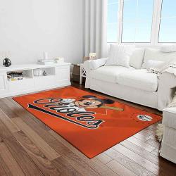 mlb baltimore orioles baseball team logo sport carpet rectangle area rug for living room home room decor light room btmo24