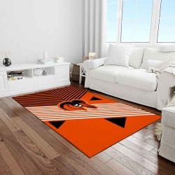 mlb baltimore orioles baseball team logo sport carpet rectangle area rug for living room home room decor light room btmo25